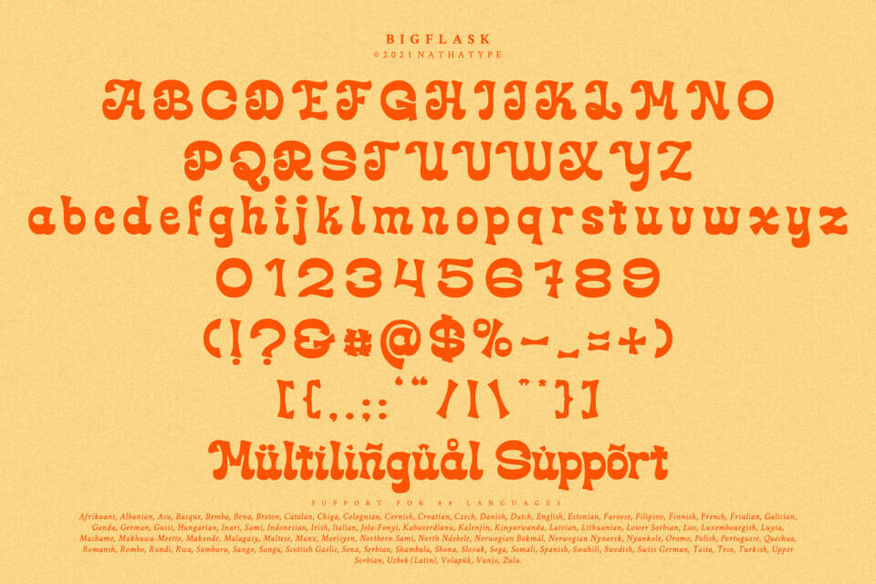 Big Flask Font