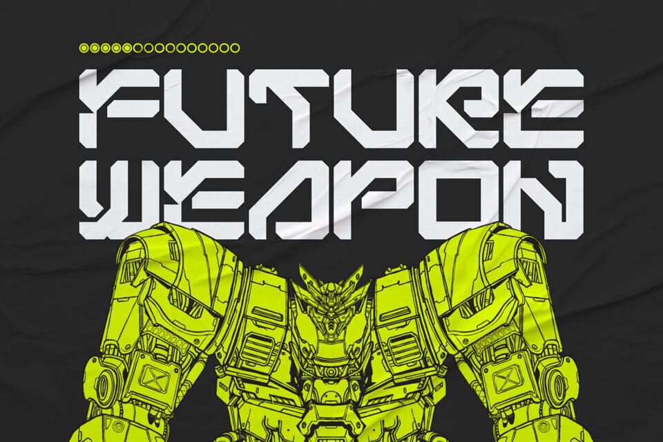 Bigs Robotic Font