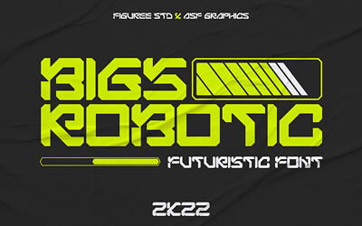 Bigs Robotic Font