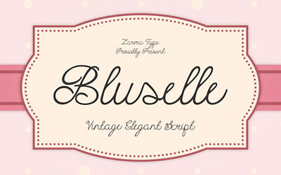 Bluselle Font