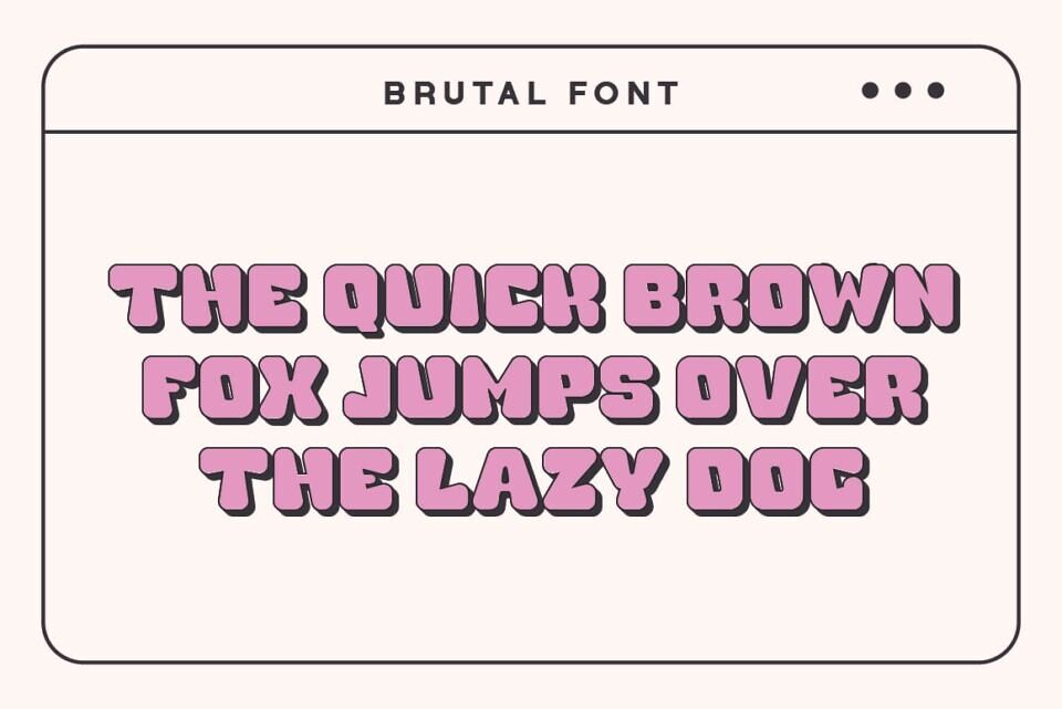 Brutal Font