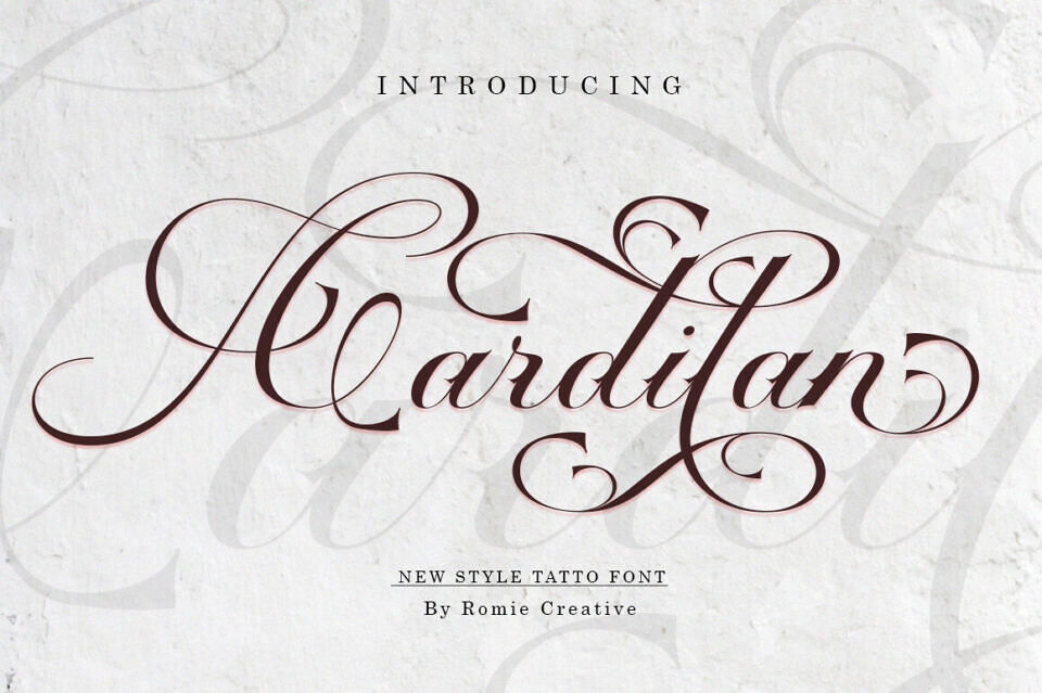 Cardilan Tatto Font