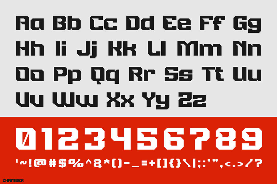 Chamber Font