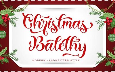 Christmas Balethy Font