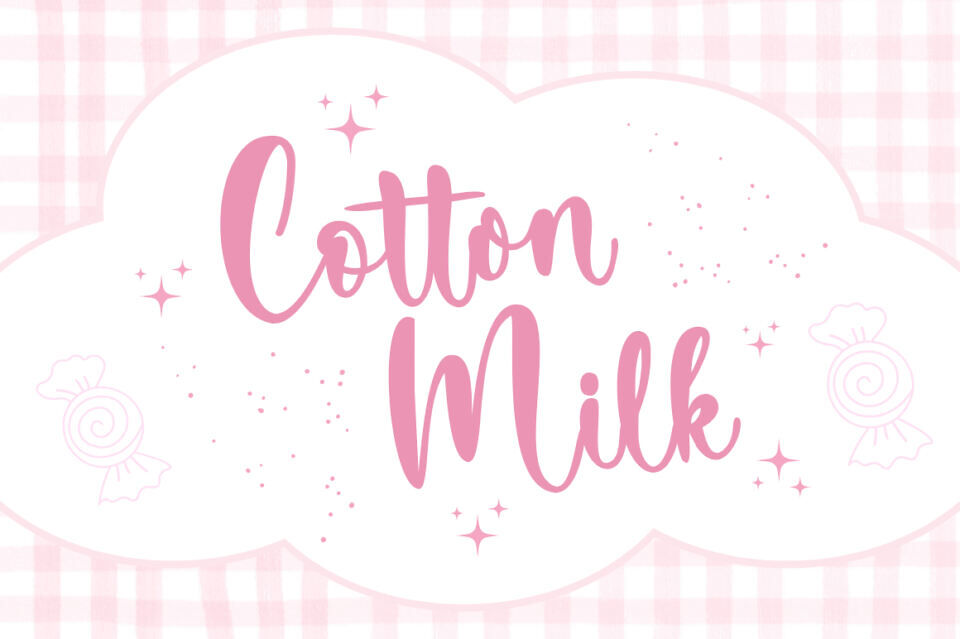 Cotton Milk Font
