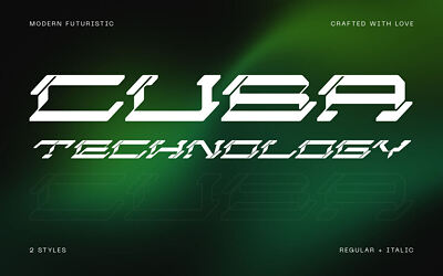 Cuba Technology Font