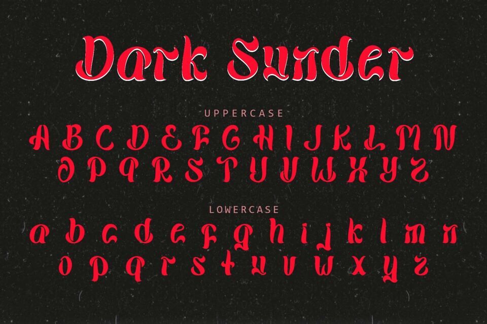 Dark Sunder Font