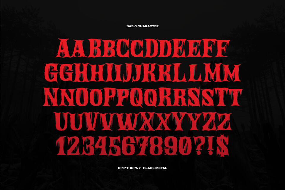 Drip Thorny Font