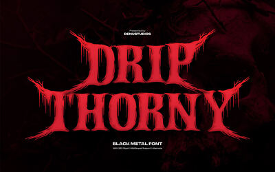 Drip Thorny Font