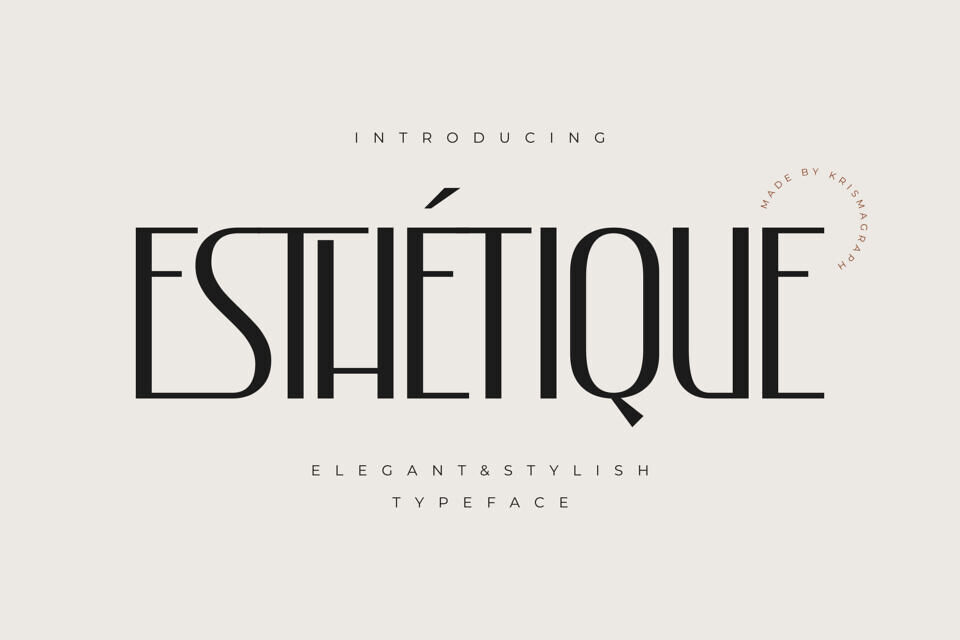 Esthetique Font
