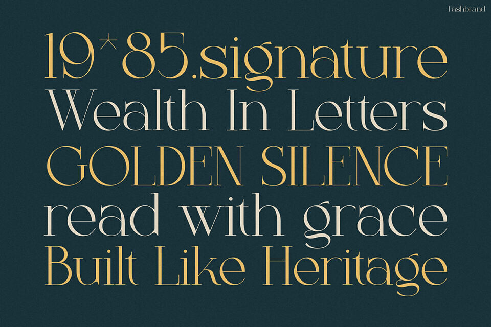 Fashbrand Font
