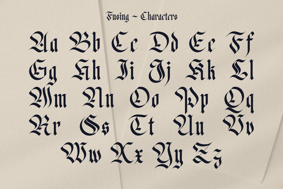 Fusing Font