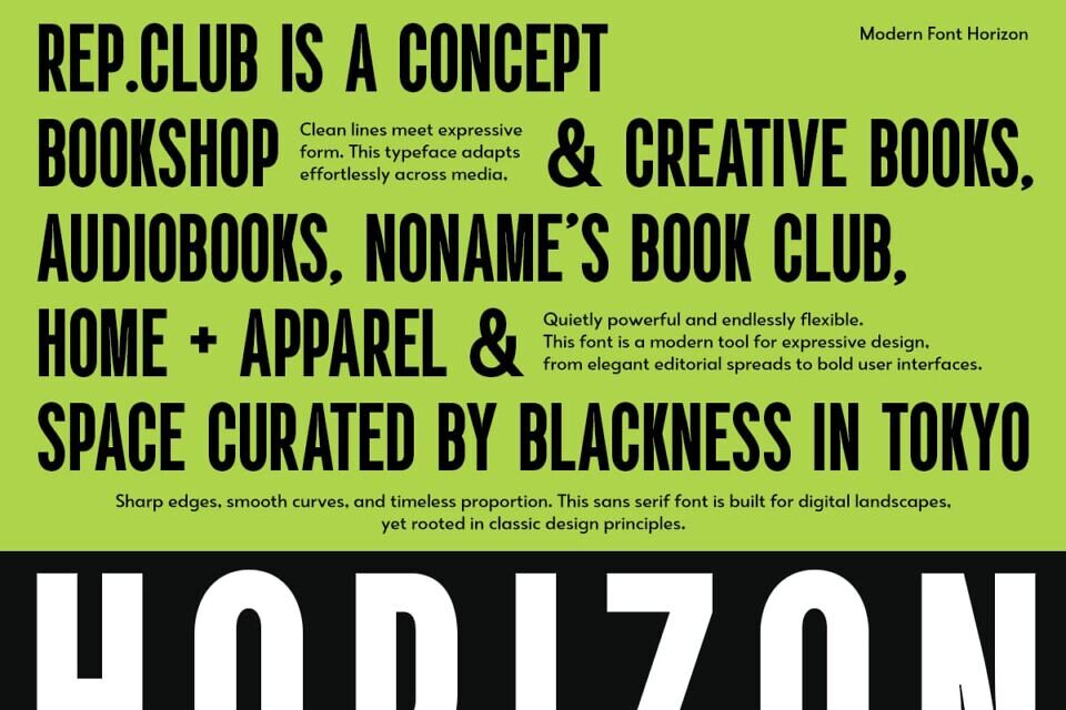GC Horizon Font