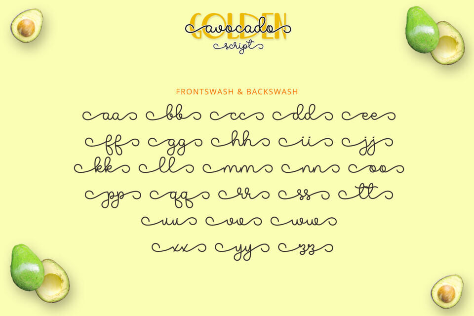 Golden Avocado Font