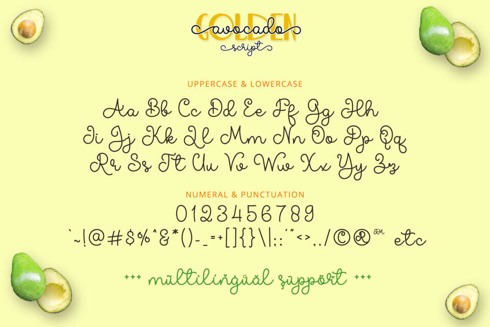Golden Avocado Font