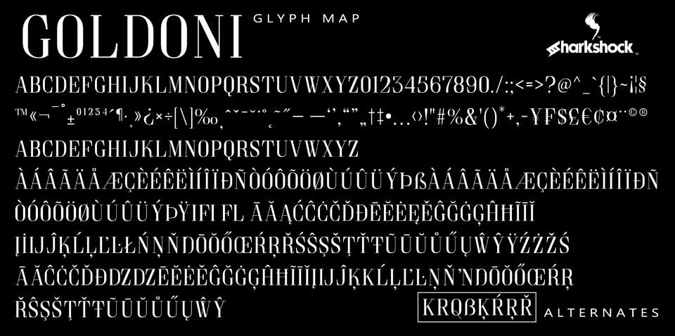 Goldoni Font