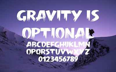 Gravity is Optional Font
