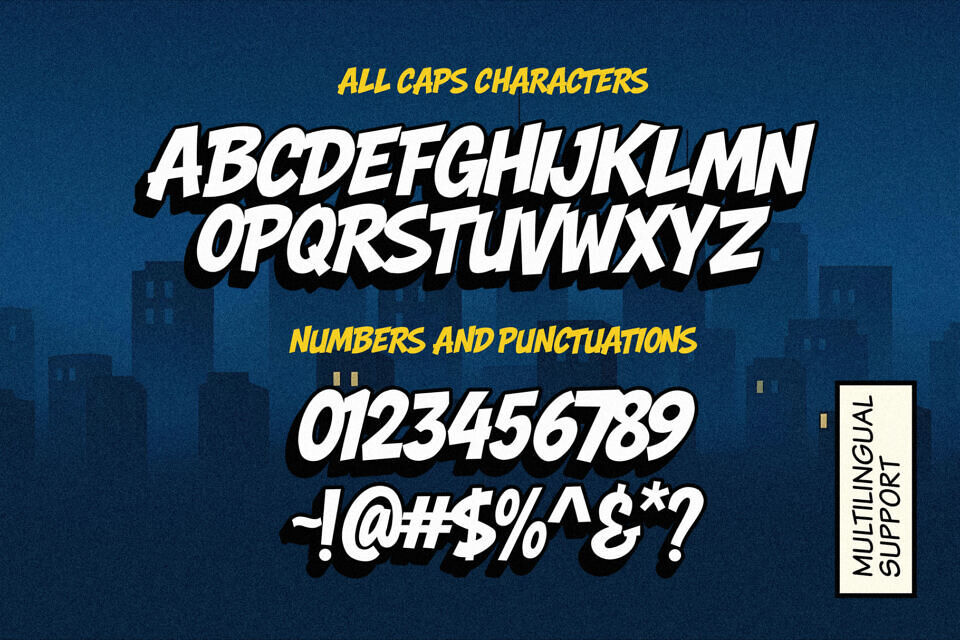 Hero Bump Font