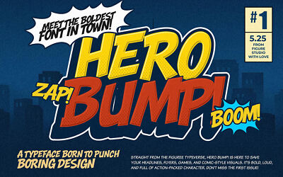 Hero Bump Font