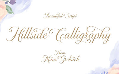 Hillside Calligraphy Font