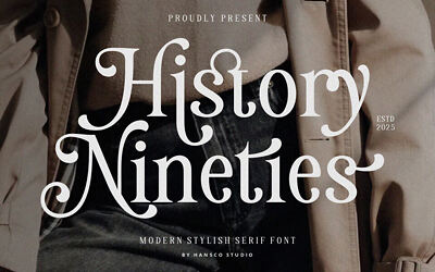 History Nineties Font
