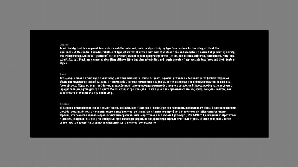 Ithaca Font
