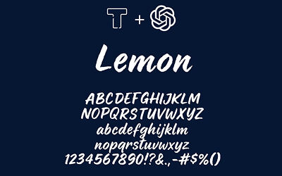 LT Lemon Font