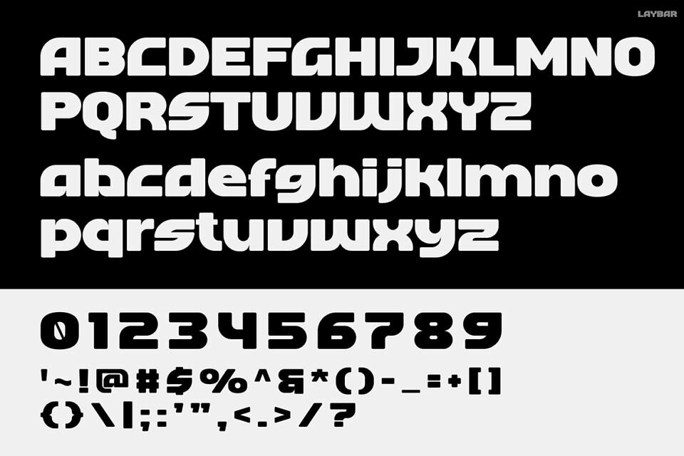 Laybar Font