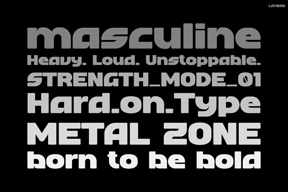 Laybar Font