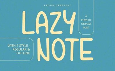 Lazy Note Font