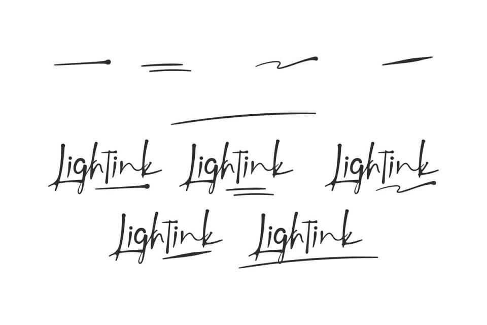 Lightink Font