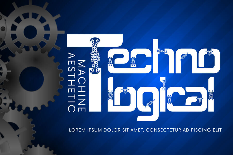 Machine Aesthetic Font