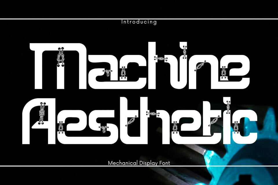 Machine Aesthetic Font