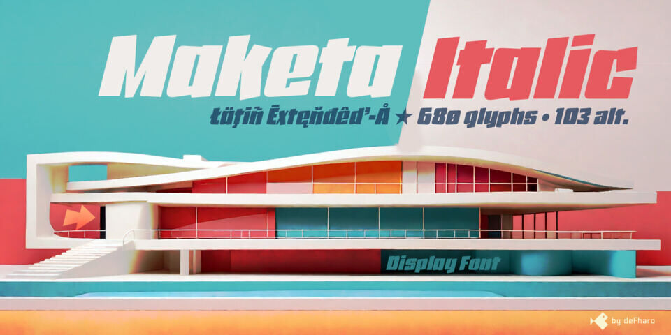 Maketa Italic Font