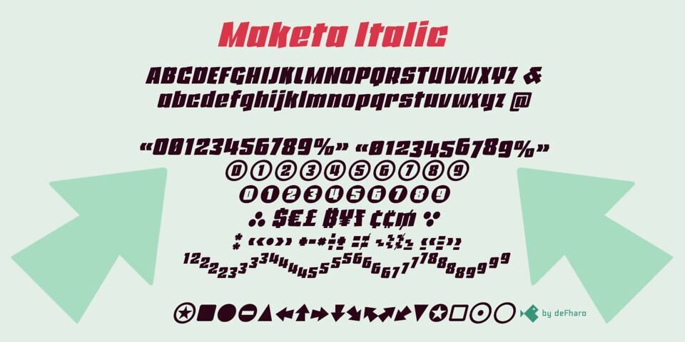Maketa Italic Font