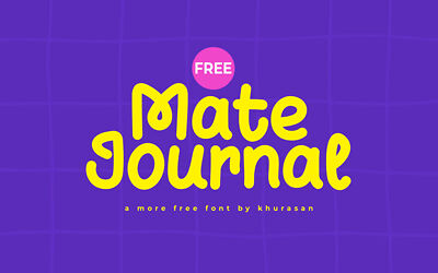 Mate Journal Font