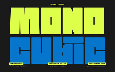 Mono Cubic Font