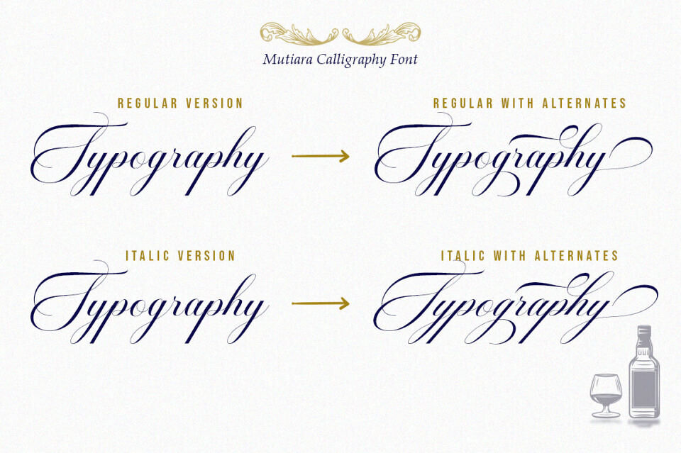 Mutiara Calligraphy Font