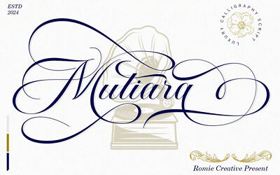 Mutiara Calligraphy Font