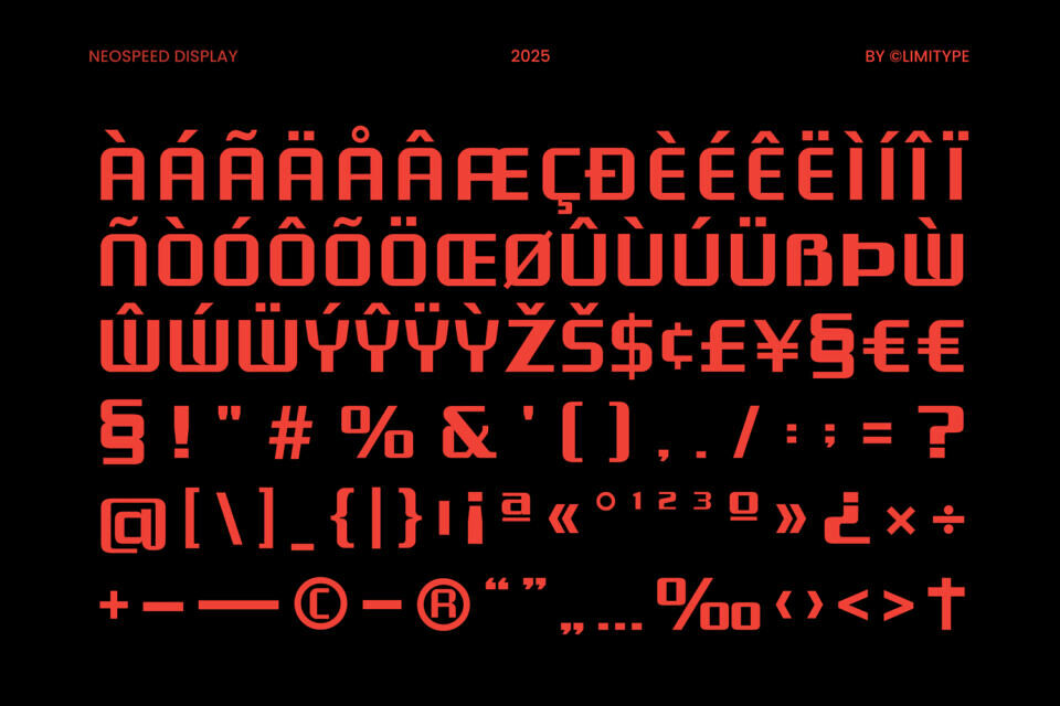 Neospeed Font