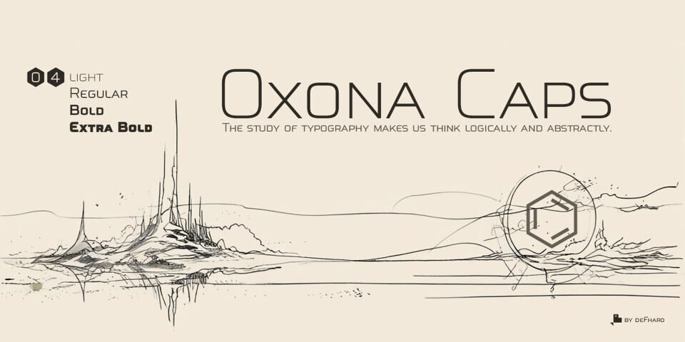 Oxona Caps Font