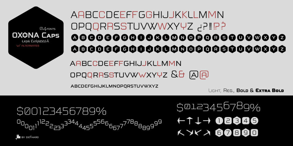 Oxona Caps Font