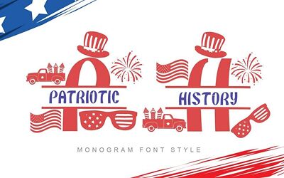 Patriotic History Monogram Font