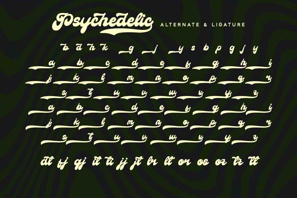 Psychedelic Font