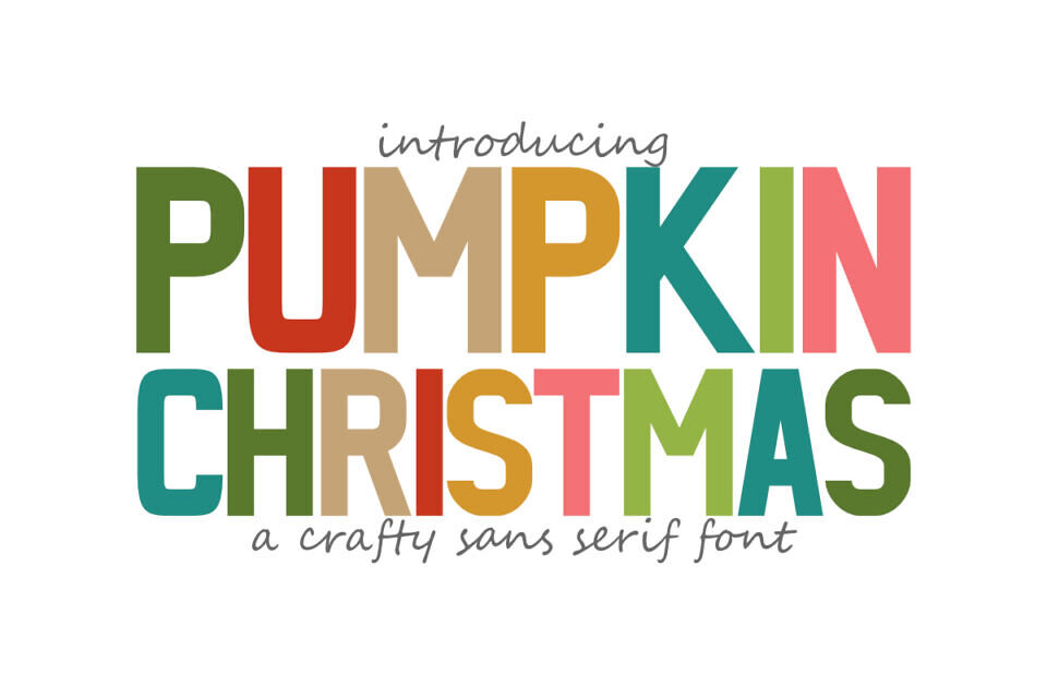 Pumpkin Christmas Font