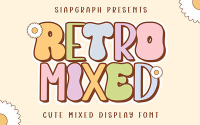 Retro Mixed Font