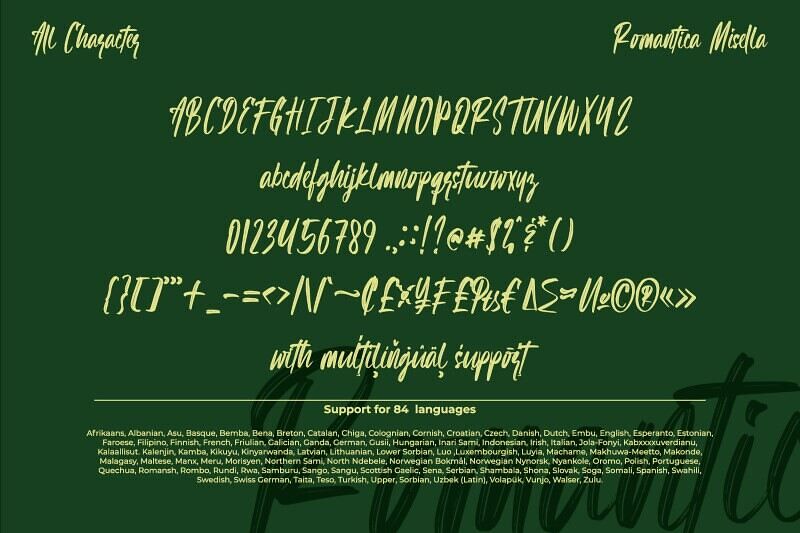 Romantica Misella Font