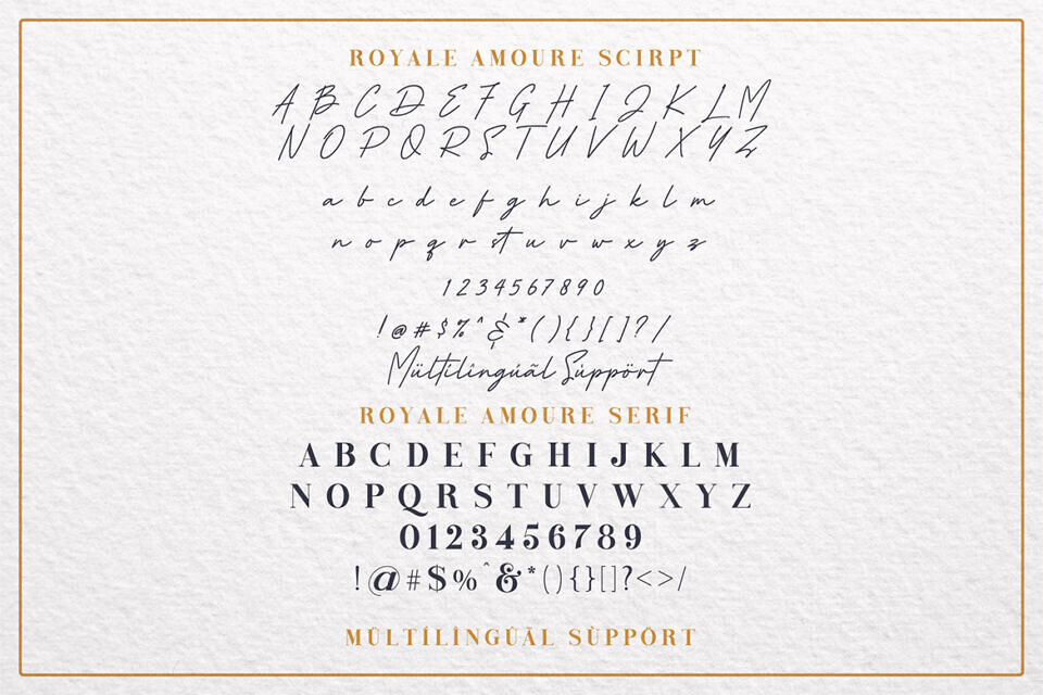 Royale Amoure Duo Font