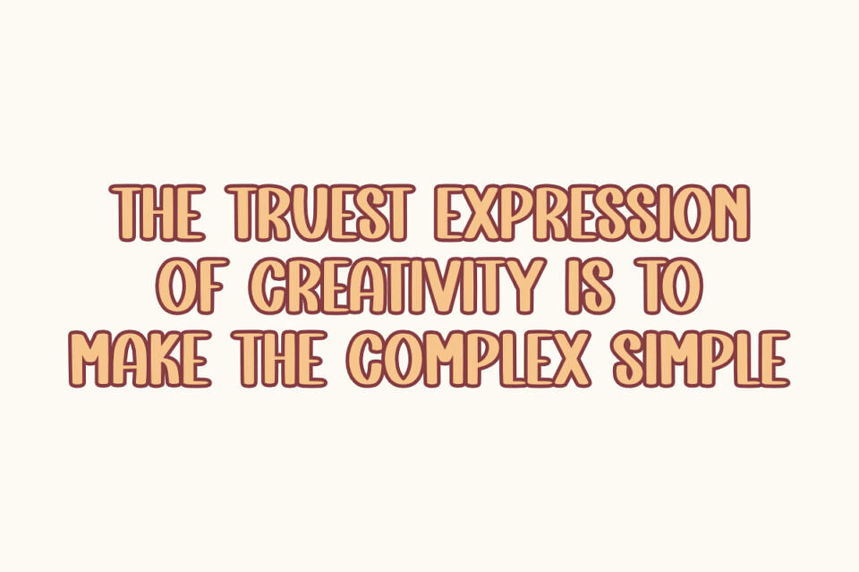 Simple Creative Font