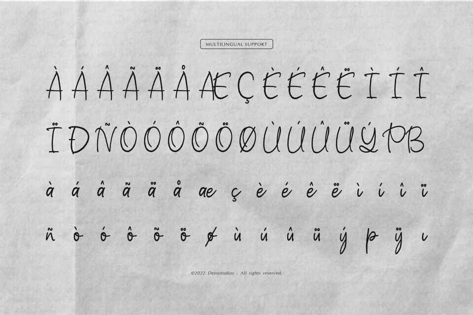 Single Flower Font